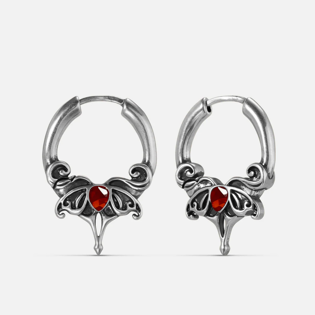 CRIMSON WING EARRINGS