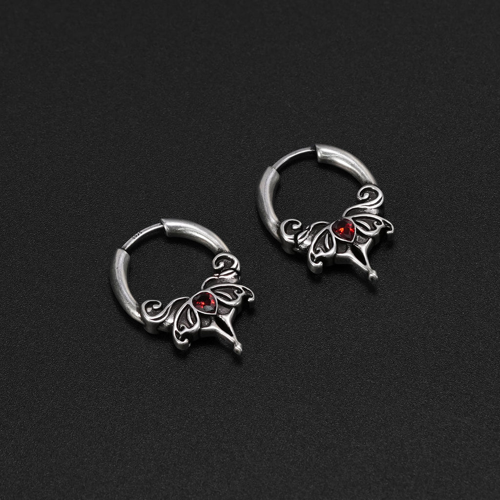 CRIMSON WING EARRINGS