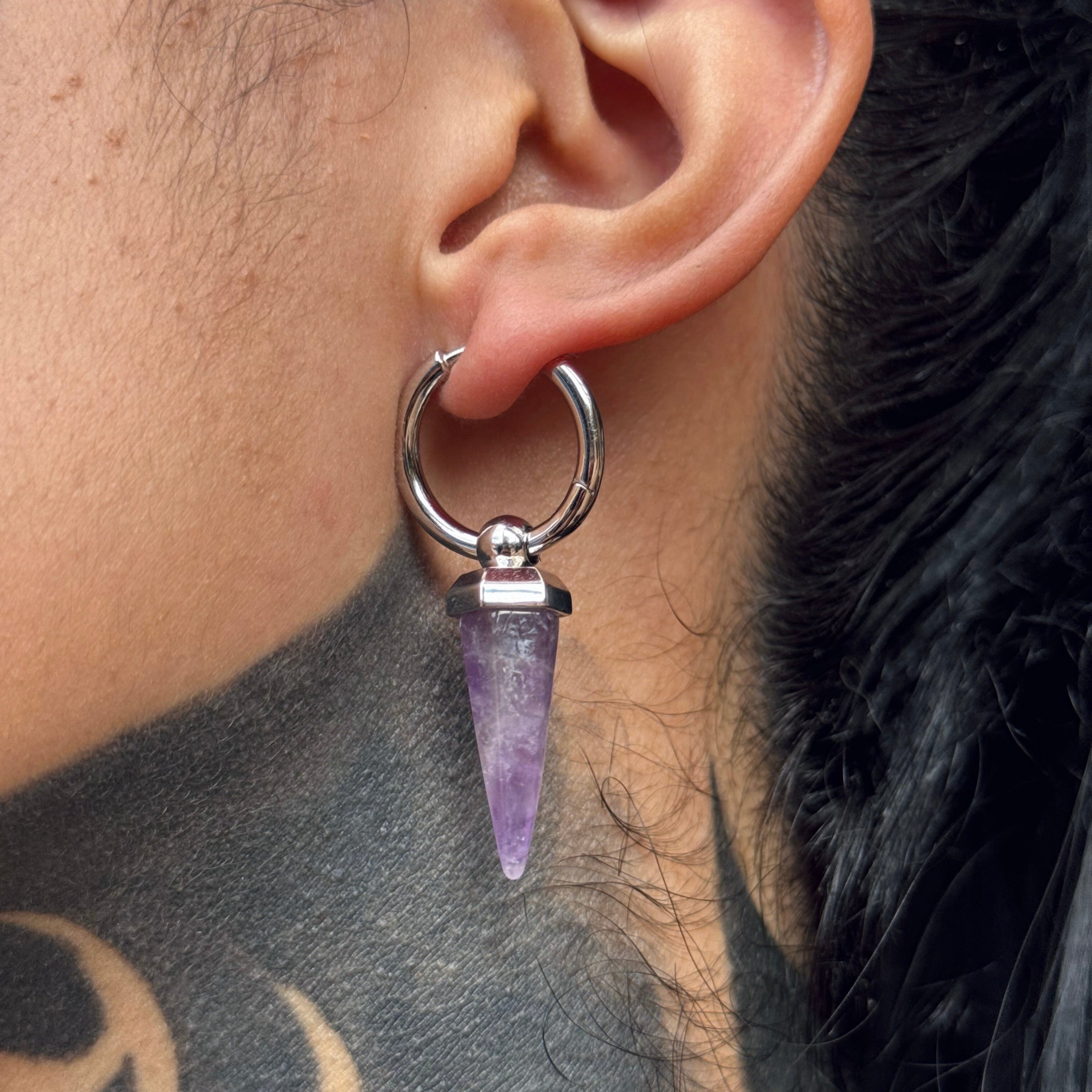 CRYSTAL PRISMATIC EARRINGS